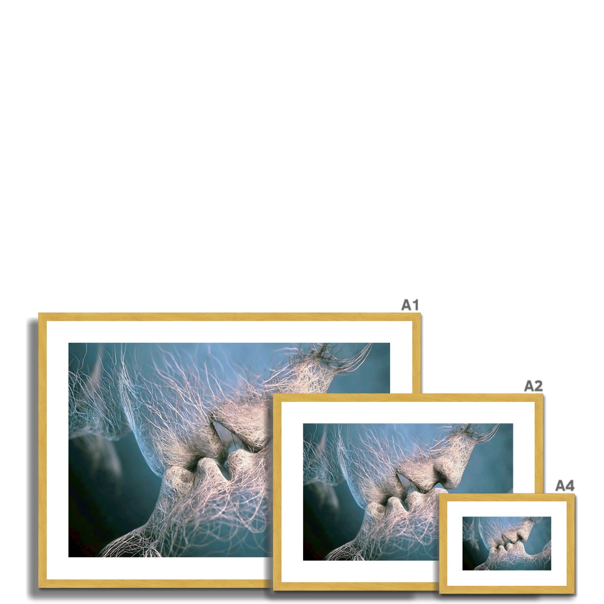 Intimate Whispers Antique Framed & Mounted Print