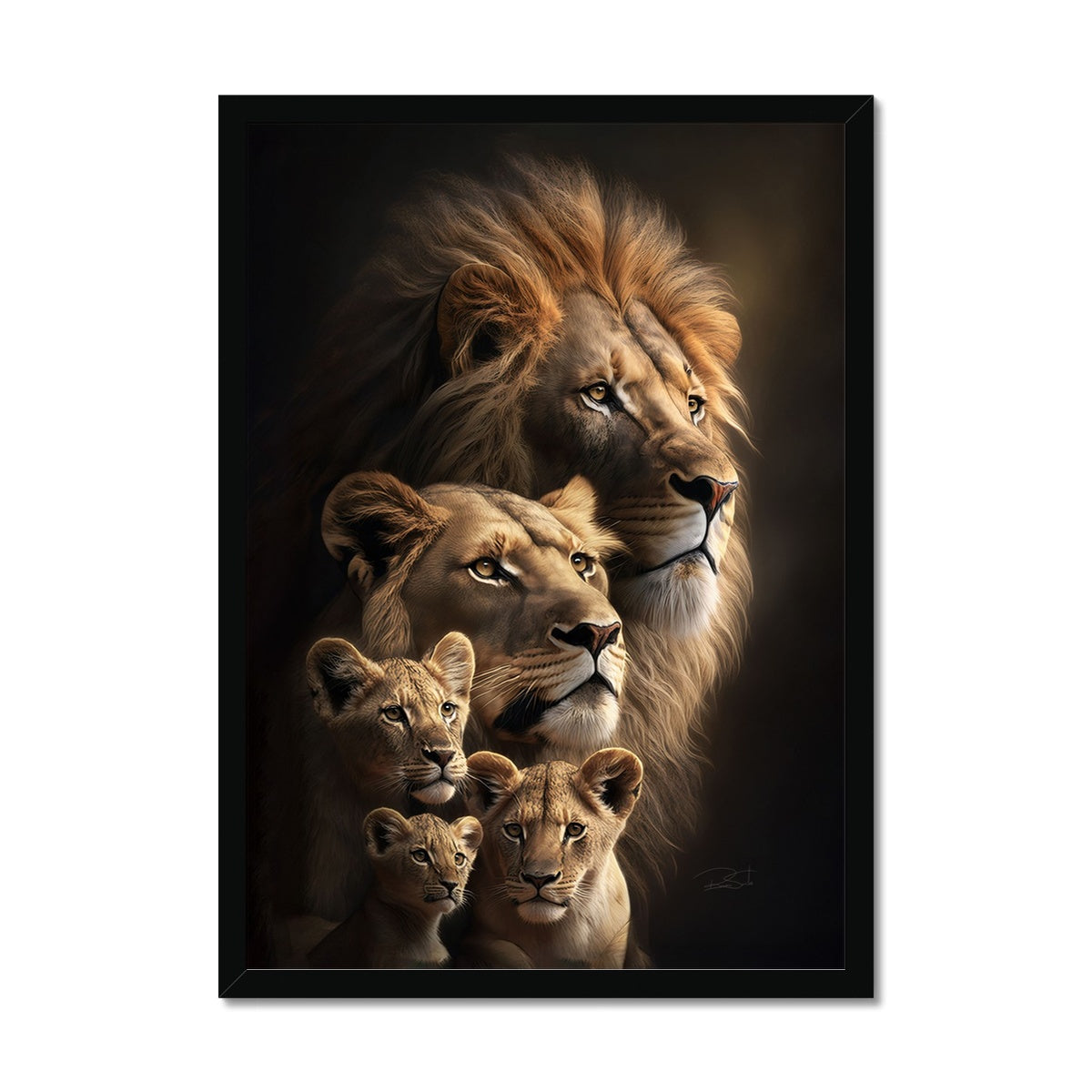 Lion's Heritage Framed Print