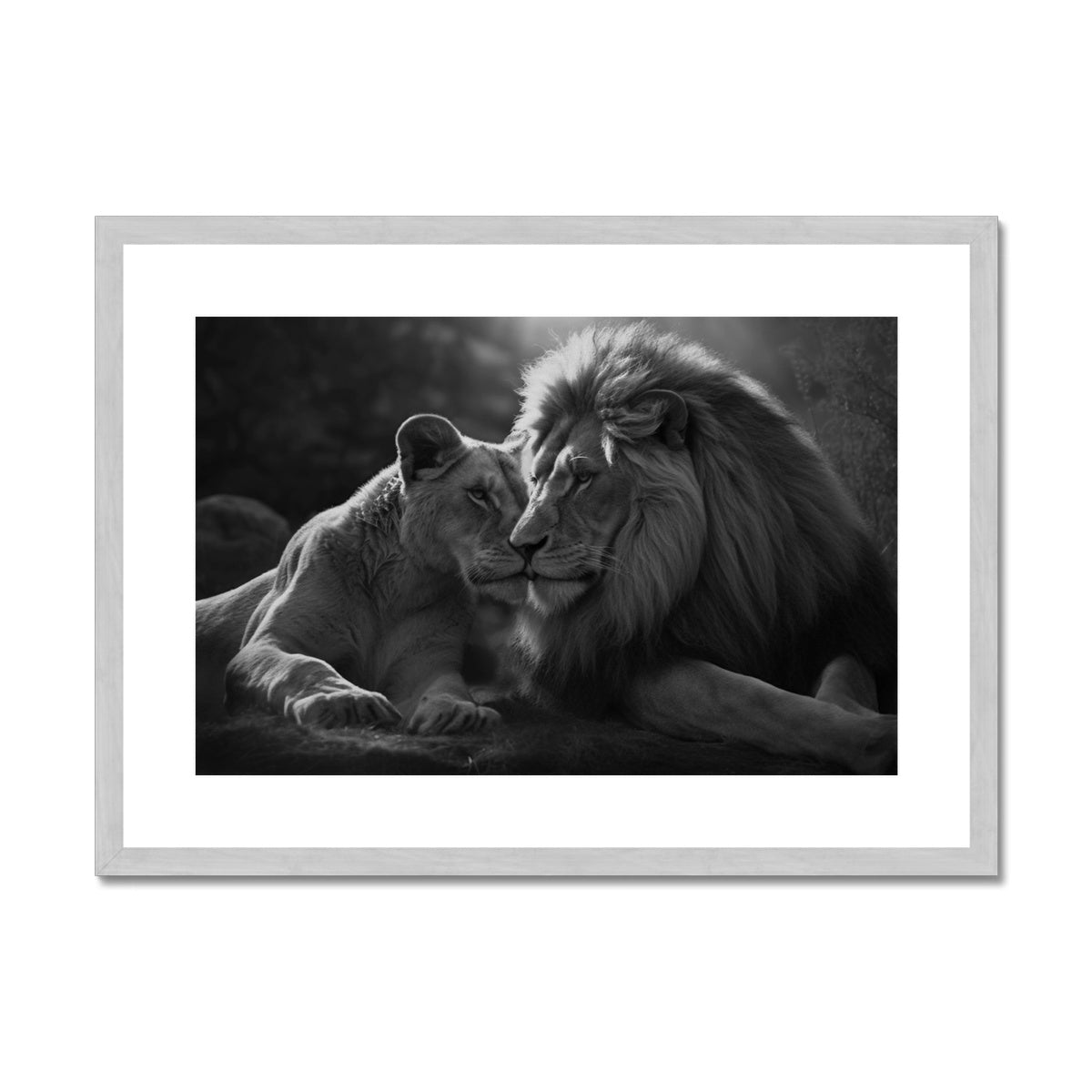 Pride's Embrace Antique Framed & Mounted Print