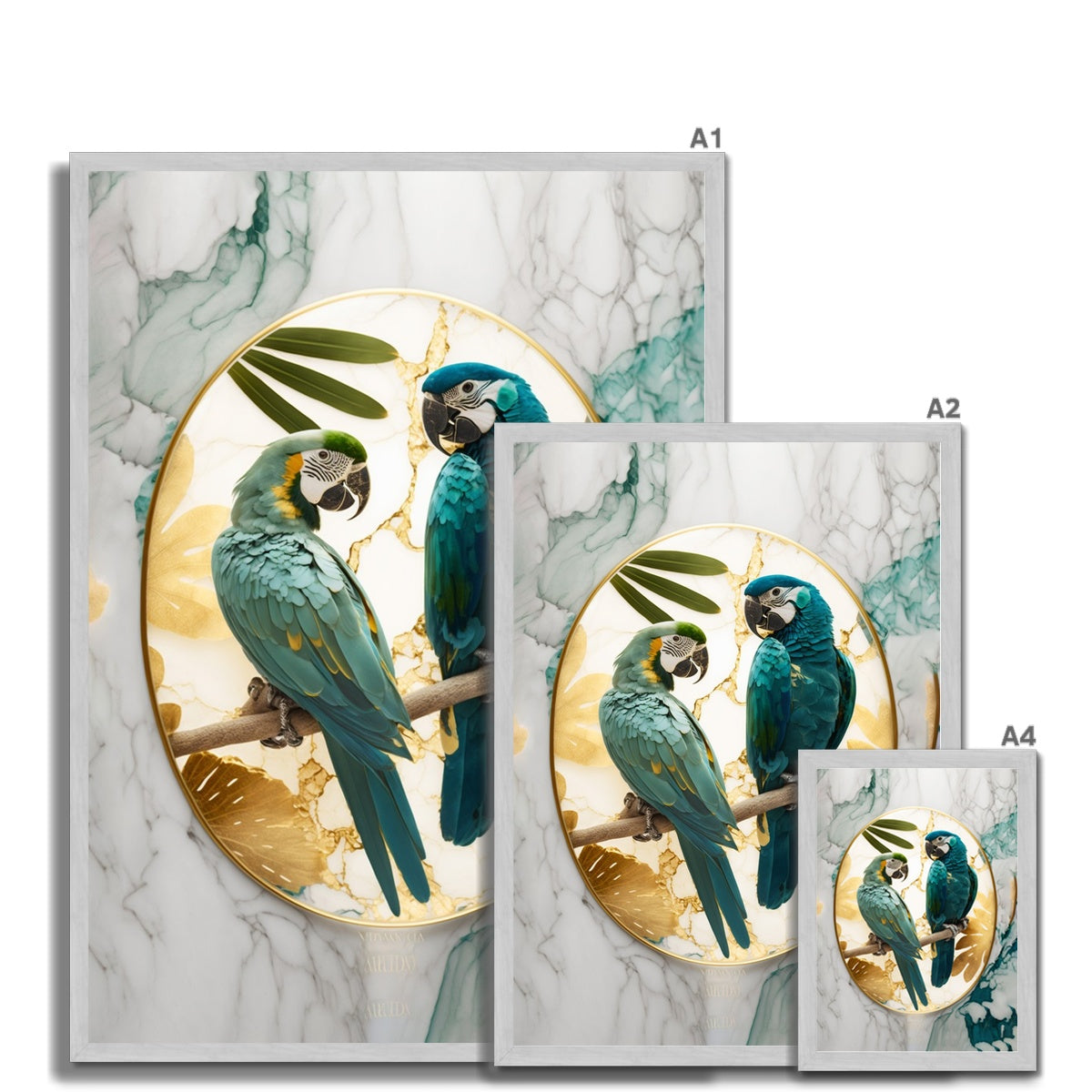 Exotic Pair Antique Framed Print