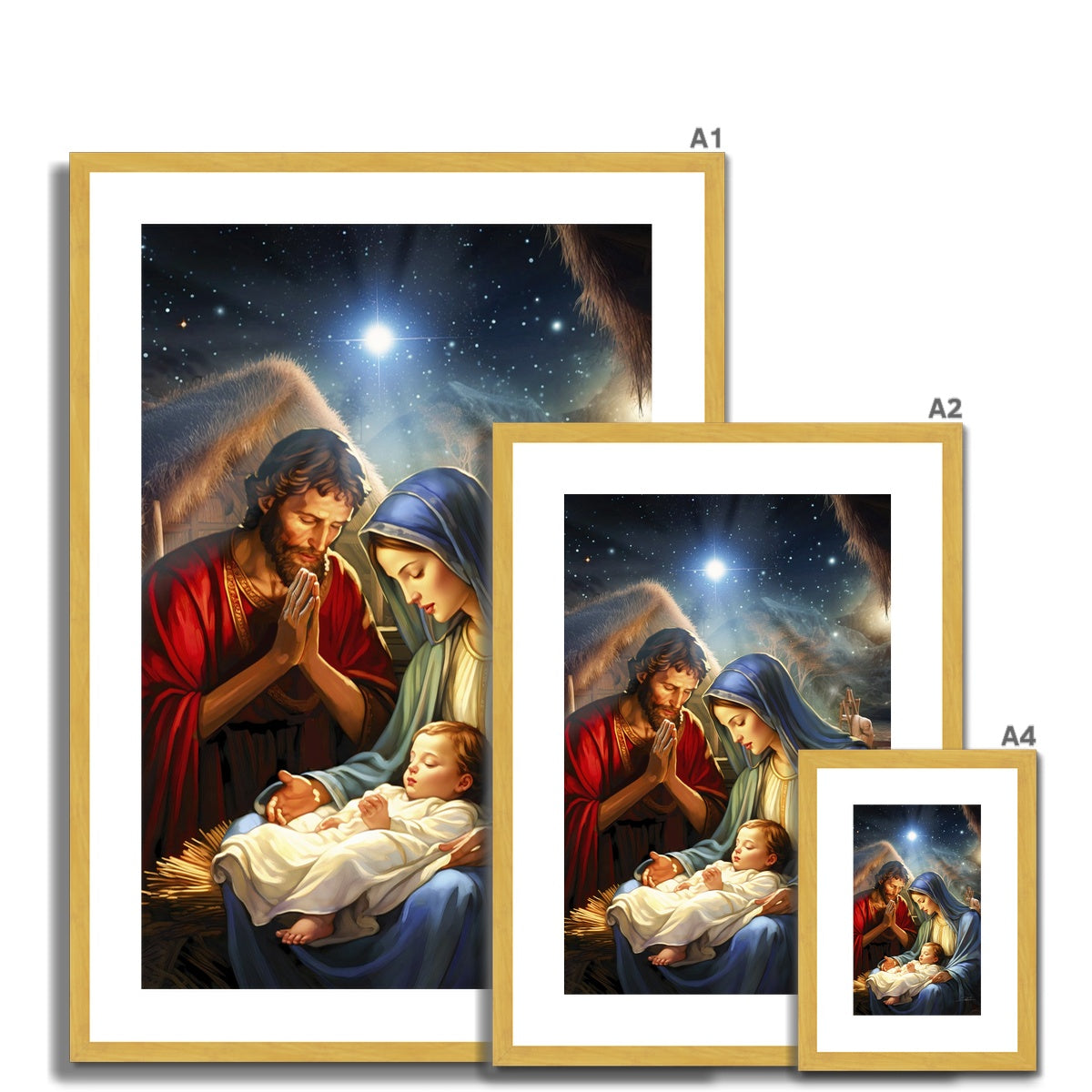 The Holy Birth Antique Framed & Mounted Print