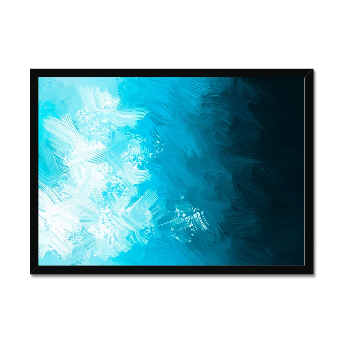 Blue Abyss Framed Print