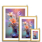Flower Vase Antique Framed & Mounted Print