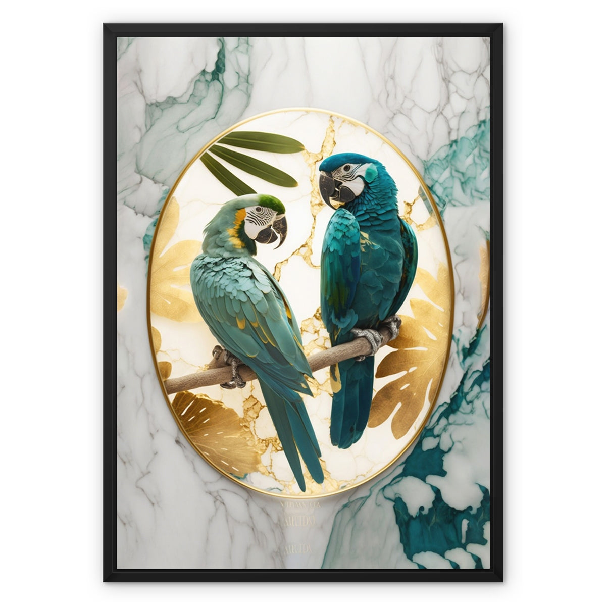 Exotic Pair Float  Framed Canvas