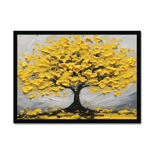 Golden Flourish Framed Print