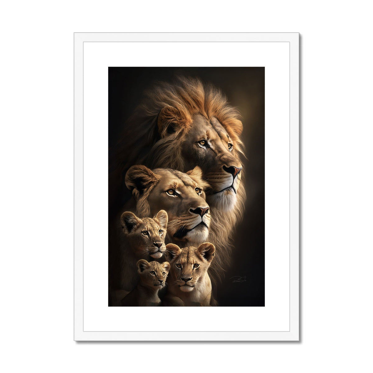 Lion's Heritage Framed & Mounted Print