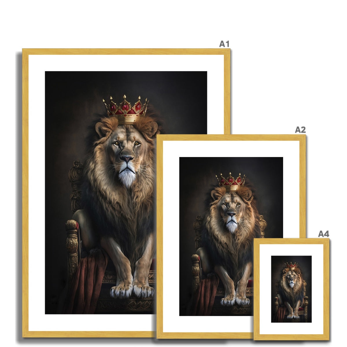 The King Antique Framed & Mounted Print