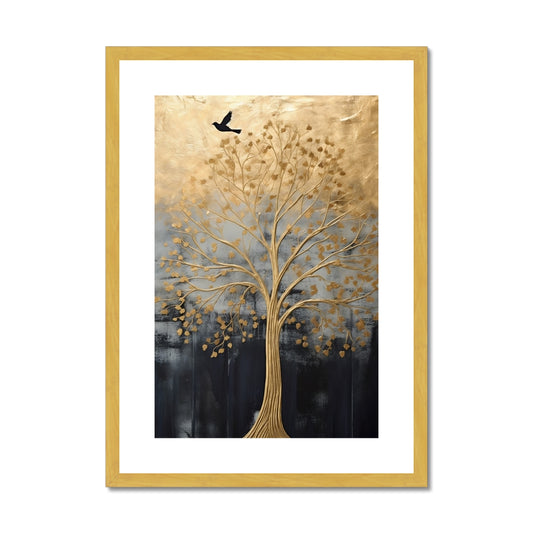 Tree of Tranquility Antique Framed & Mounted Print