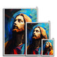 Christ in Prism Antique Framed Print