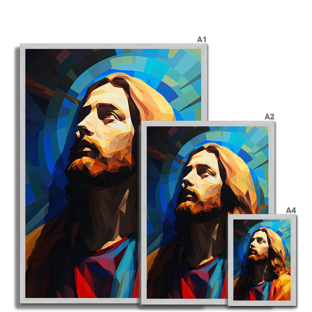 Christ in Prism Antique Framed Print