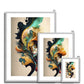 Abstract Burst Antique Framed & Mounted Print