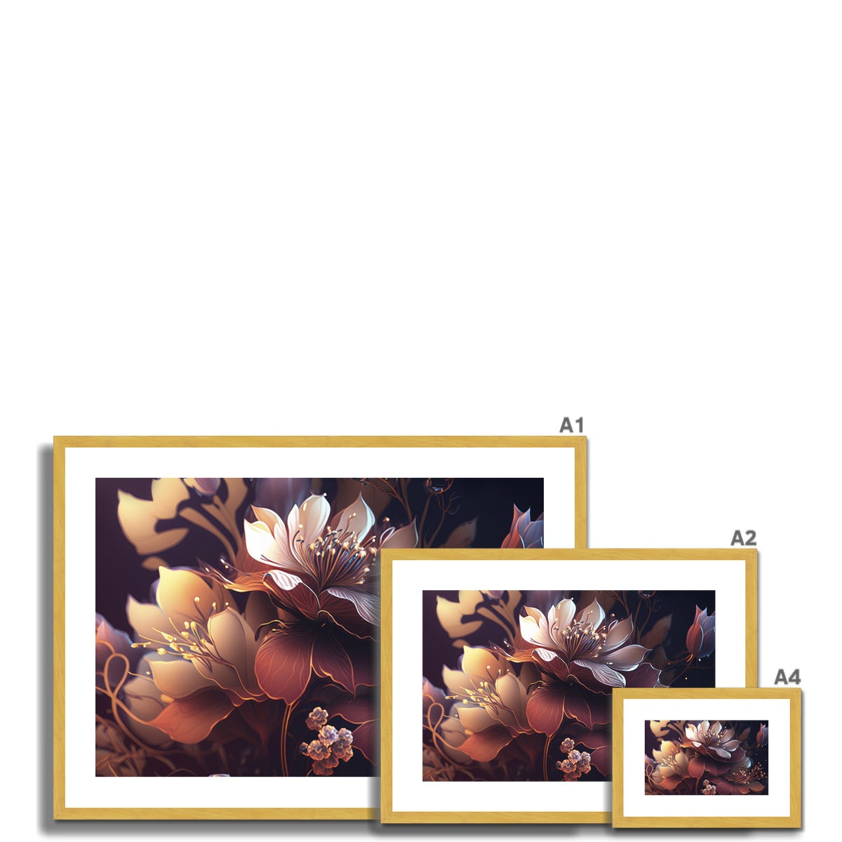 Midnight Garden Antique Framed & Mounted Print