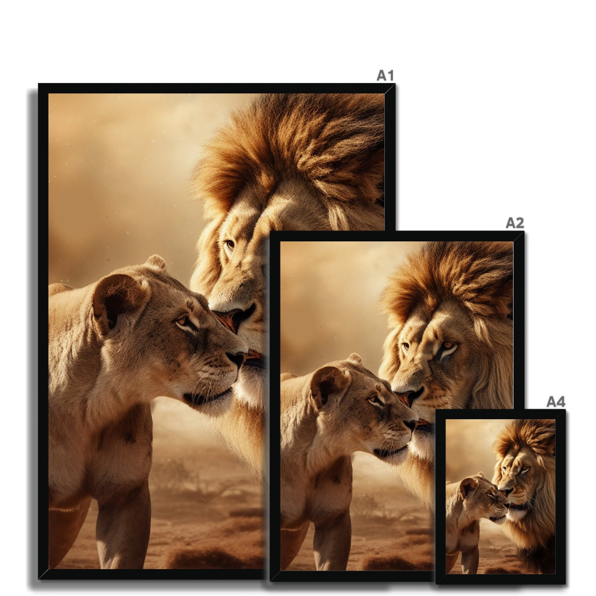 Regal Love Framed Print