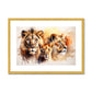 Watercolor Majesty Antique Framed & Mounted Print