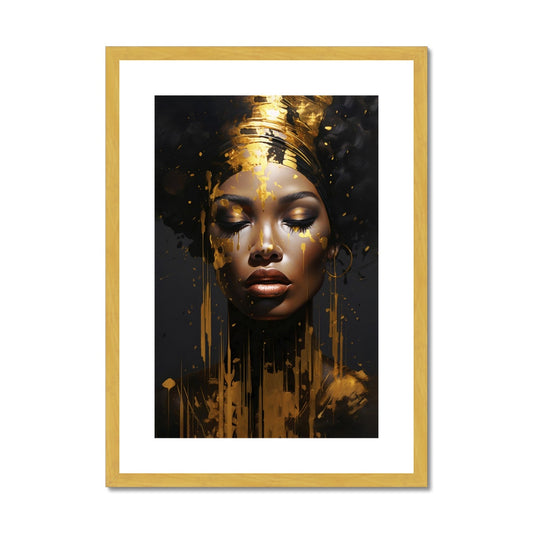 Golden Women Antique Framed & Mounted Print