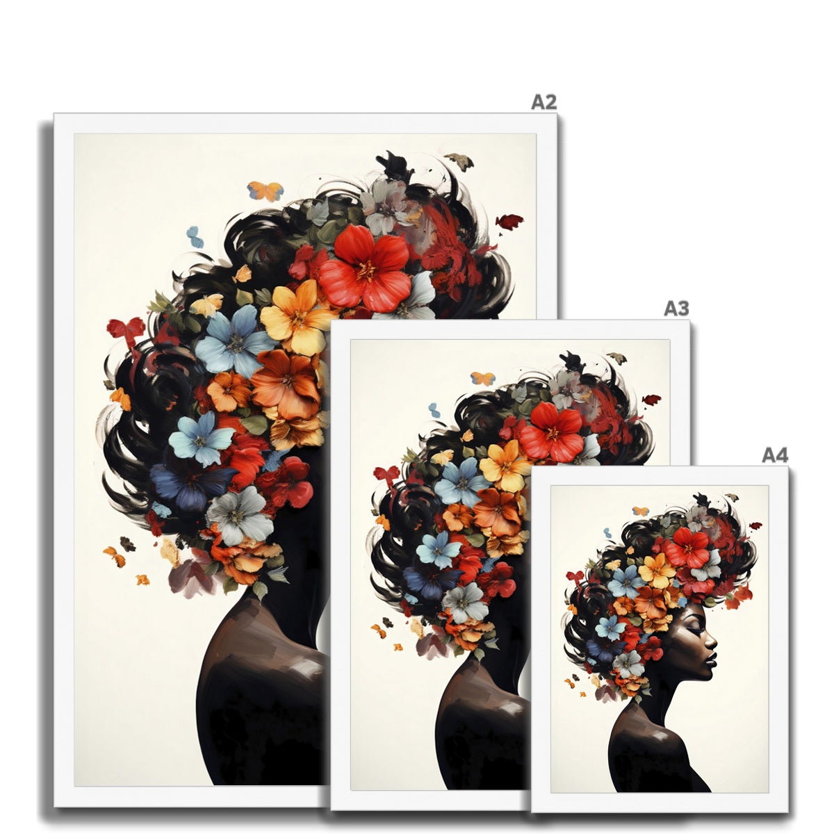 Flower Hair  Framed Print