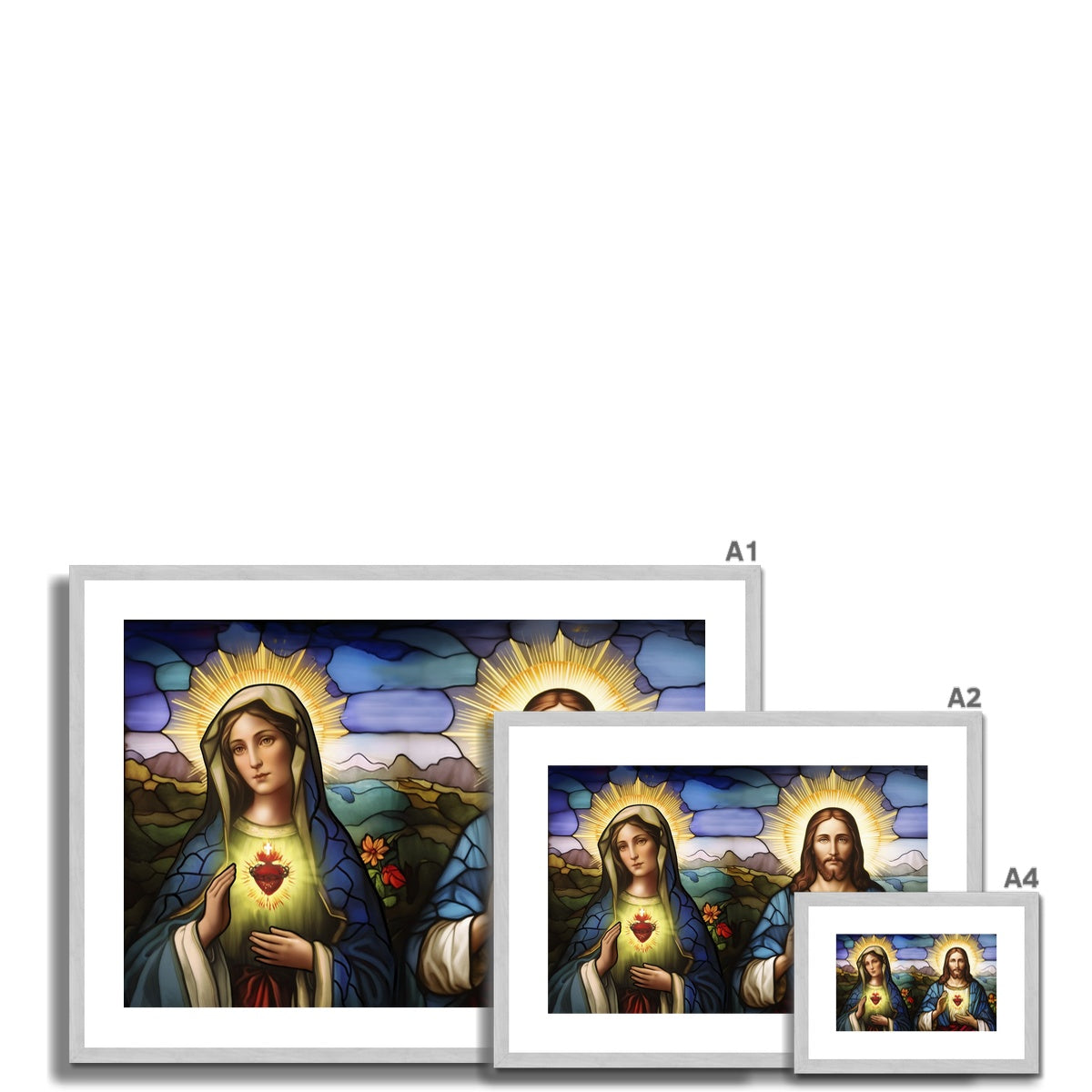 Holy Grace Antique Framed & Mounted Print