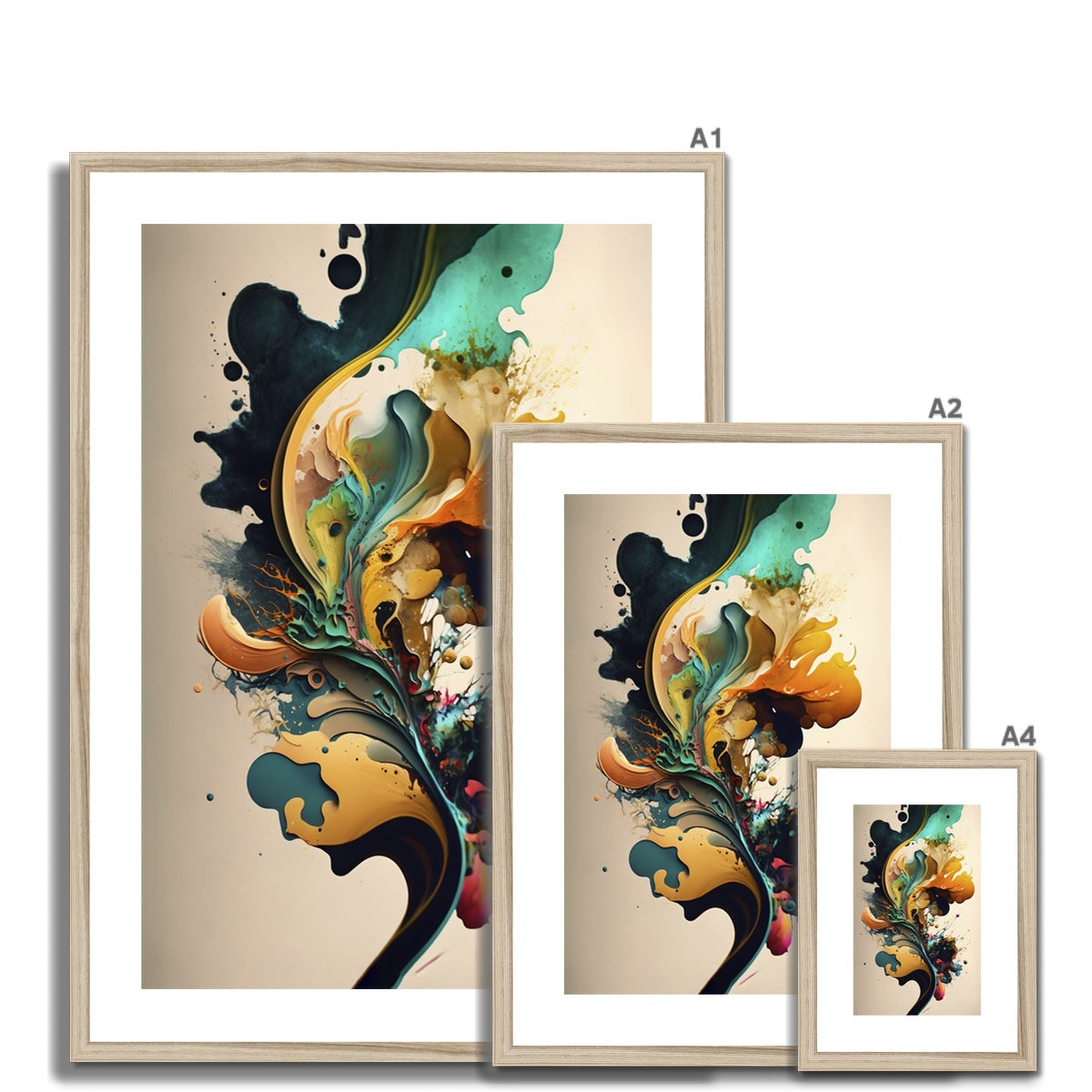 Abstract Burst Framed & Mounted Print