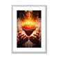 Heart of Divine Love Antique Framed & Mounted Print