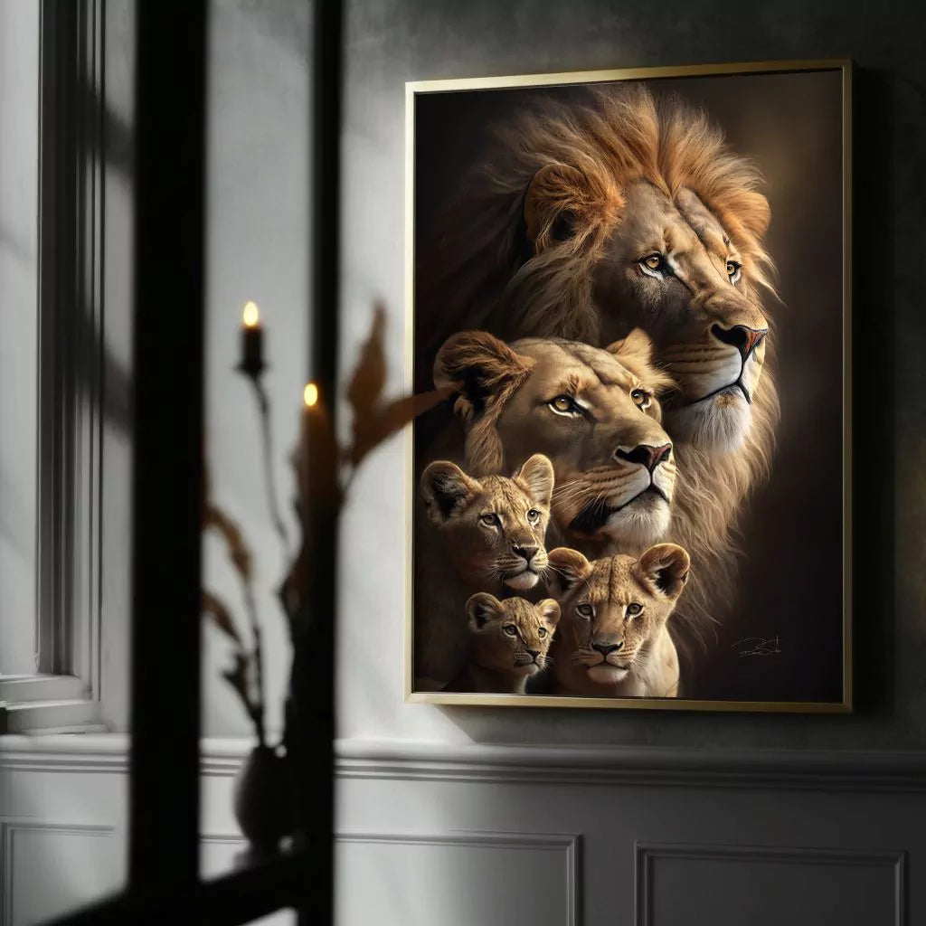 The Majestic Pride Antique Framed Print