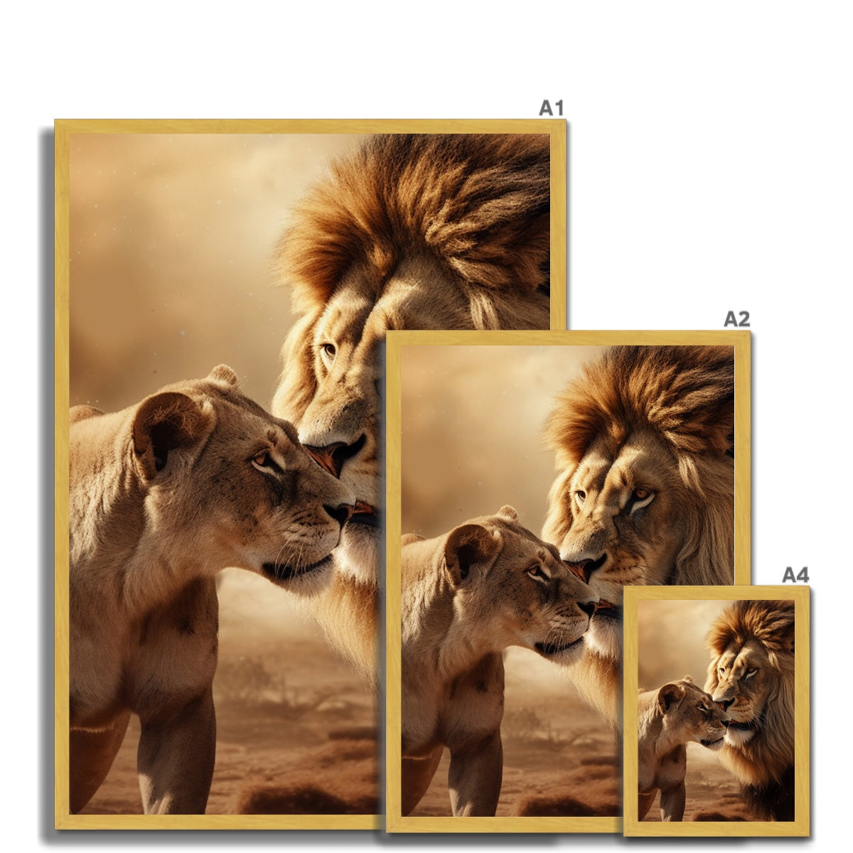 Regal Love Antique Framed Print