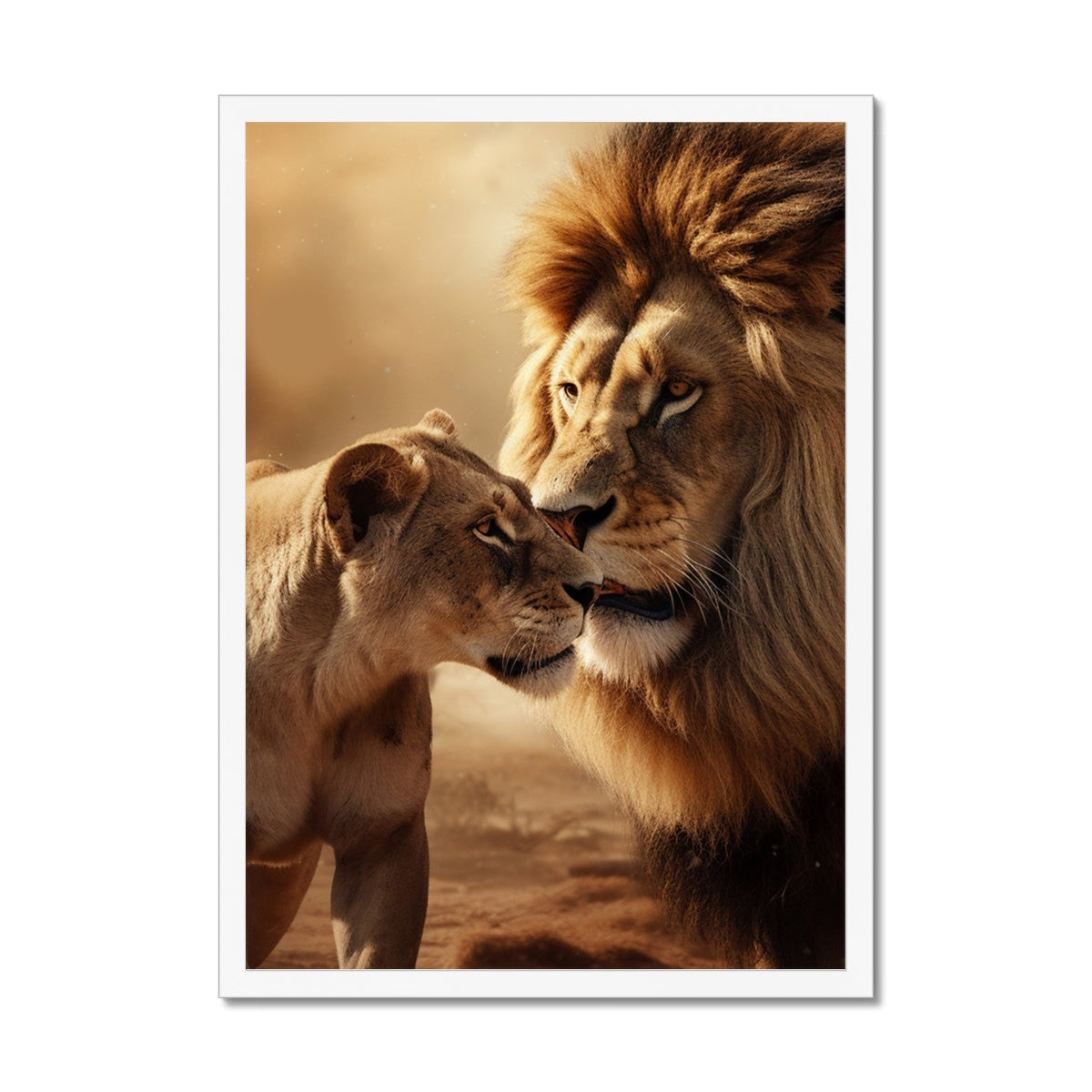 Regal Love Framed Print