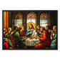 The Last Supper Float Framed Canvas