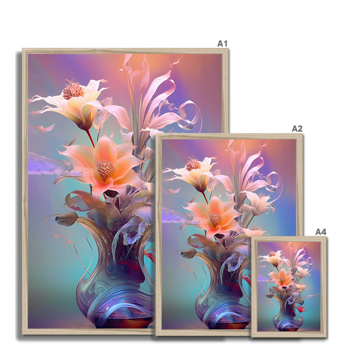 Flower Vase Framed Print