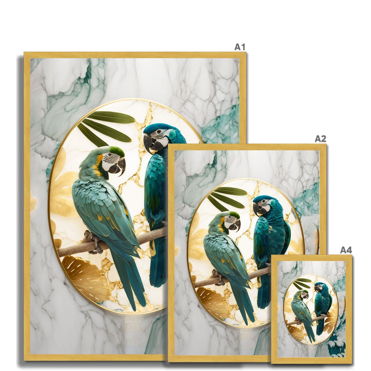 Exotic Pair Antique Framed Print
