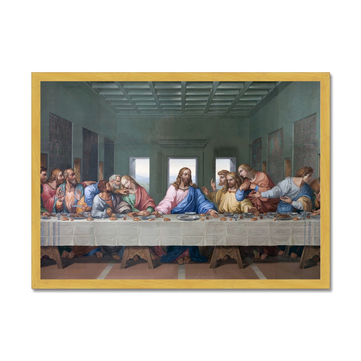 The Last Supper Antique Framed Print