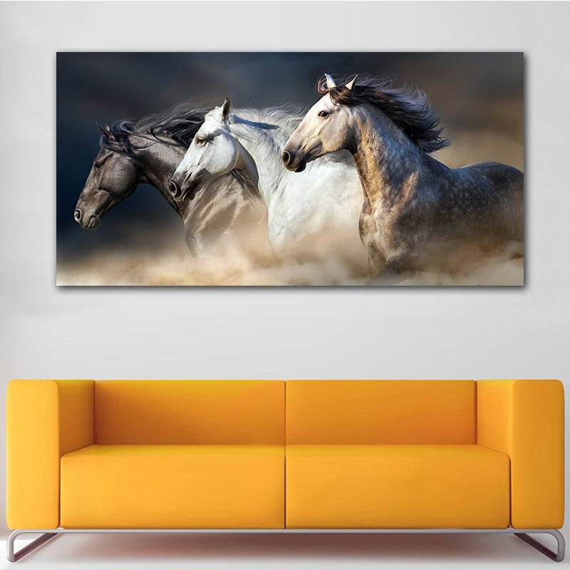 Running Horse Canvas Print