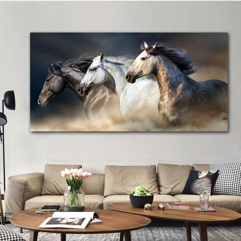 Running Horse Canvas Print