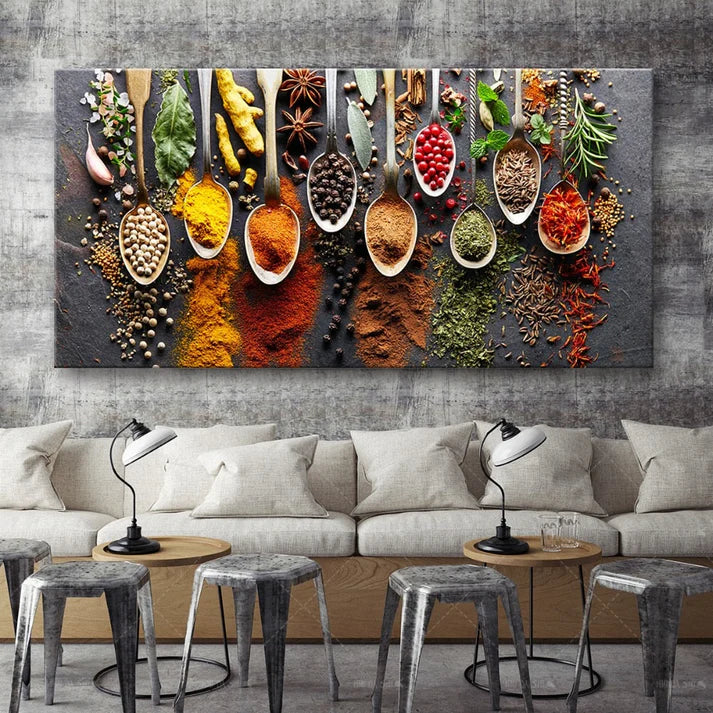 Herbs & Spices Canvas Print