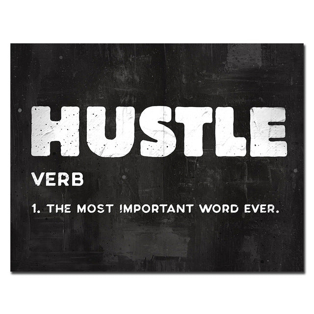 Hustle Inspirational Print