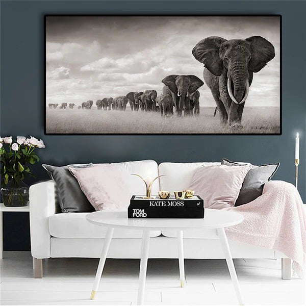 Black African Elephants