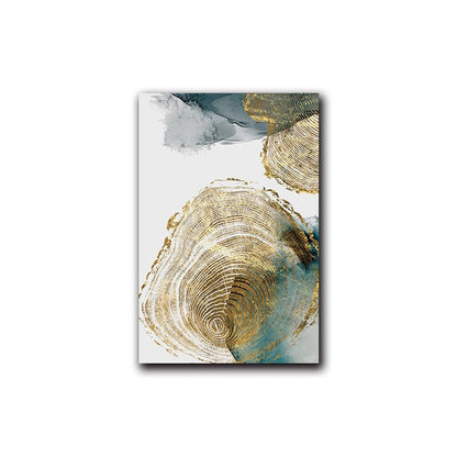 Leaf and Trunk Texture Abstract Wall Art