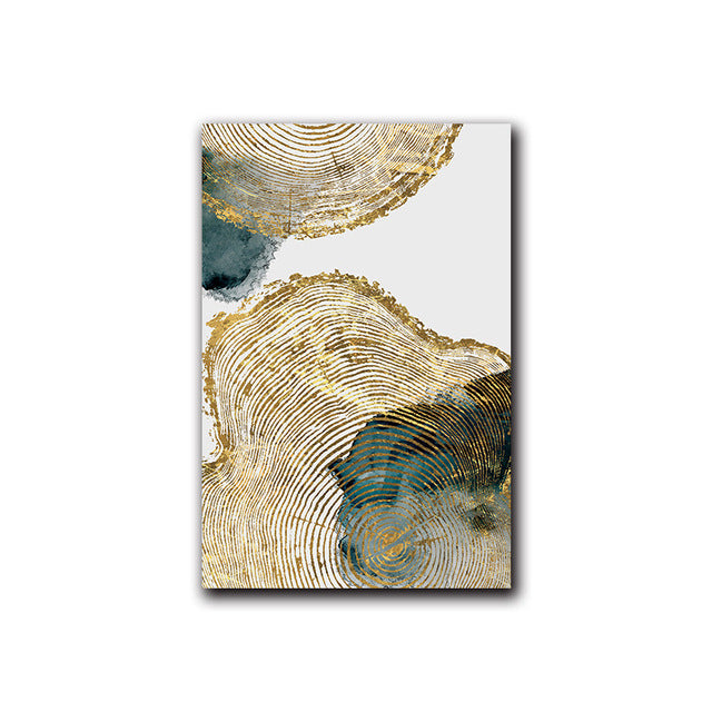 Leaf and Trunk Texture Abstract Wall Art