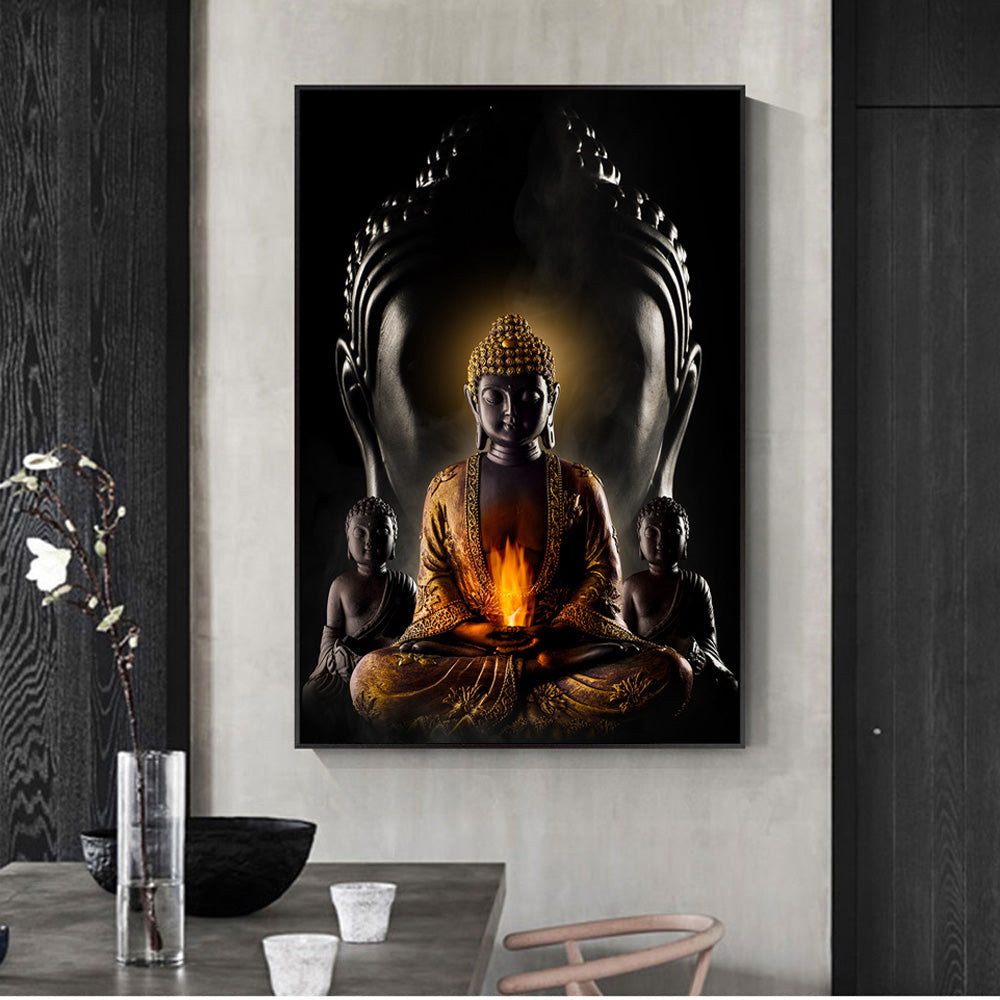 God Buddha Wall Art Canvas