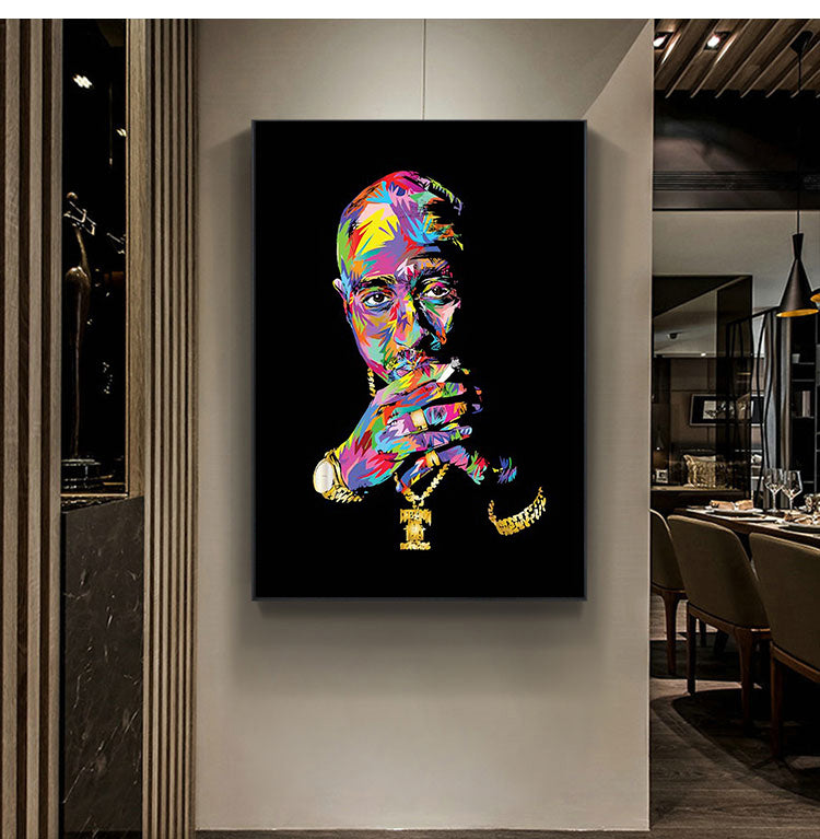 Graffiti Tupac canvas