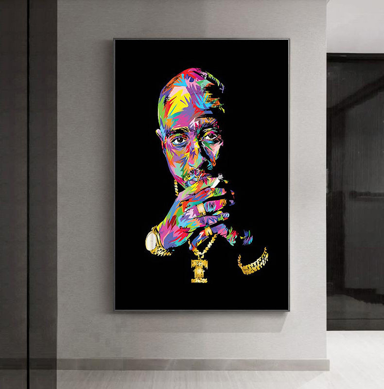 Graffiti Tupac canvas