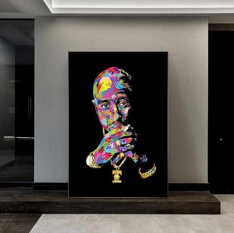 Graffiti Tupac canvas