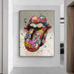 Tongue Graffiti Art