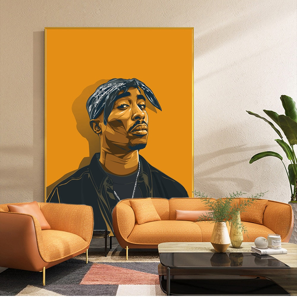 Tupac Portrait Canvas