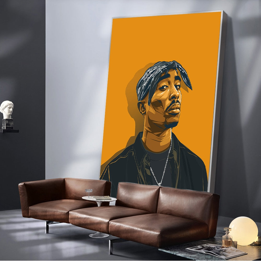 Tupac Portrait Canvas