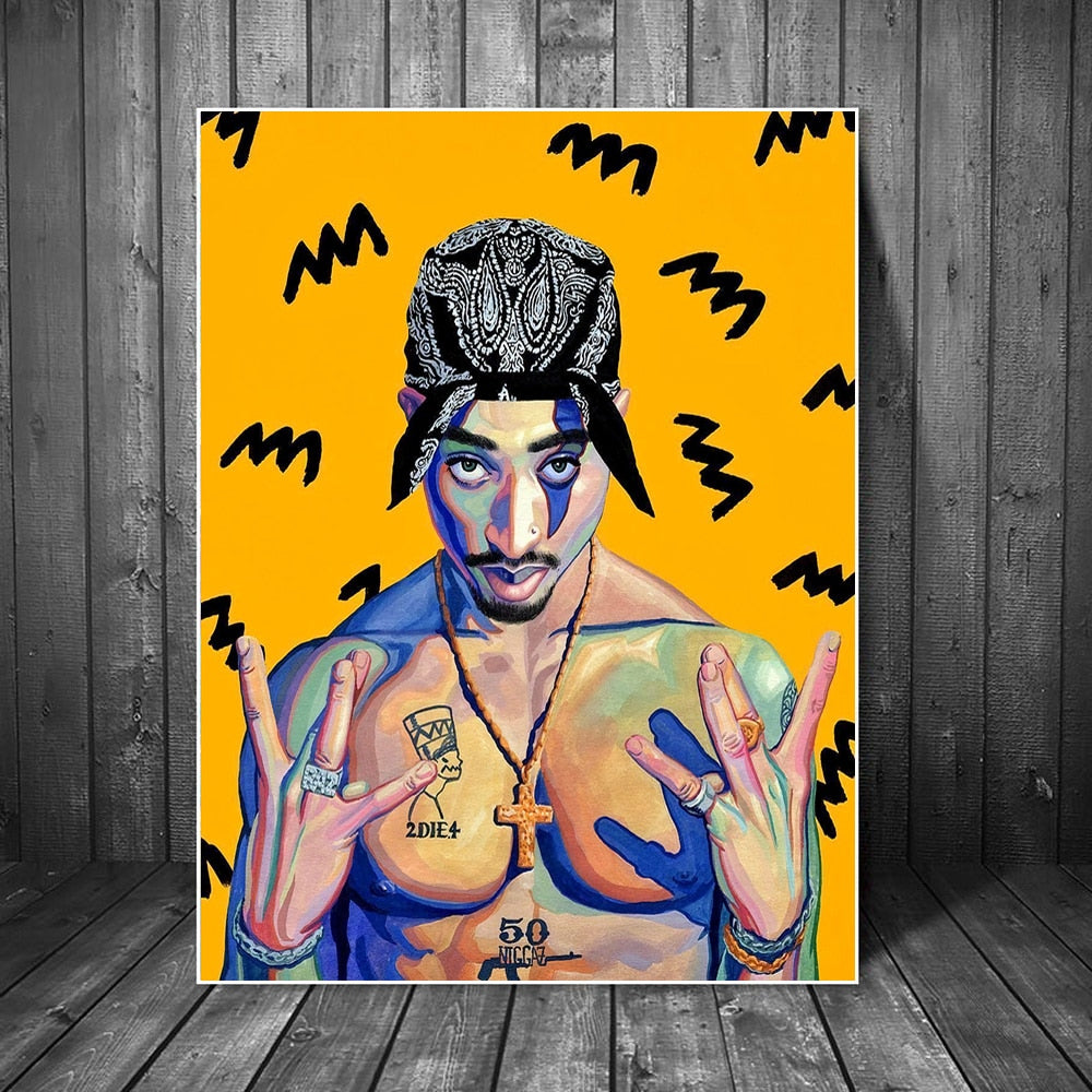 West Side Tupac canvas