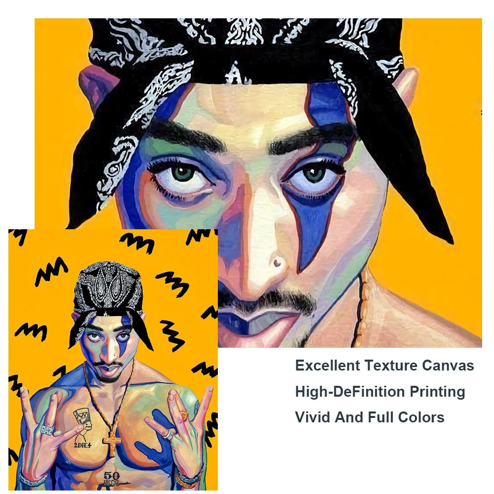 West Side Tupac canvas