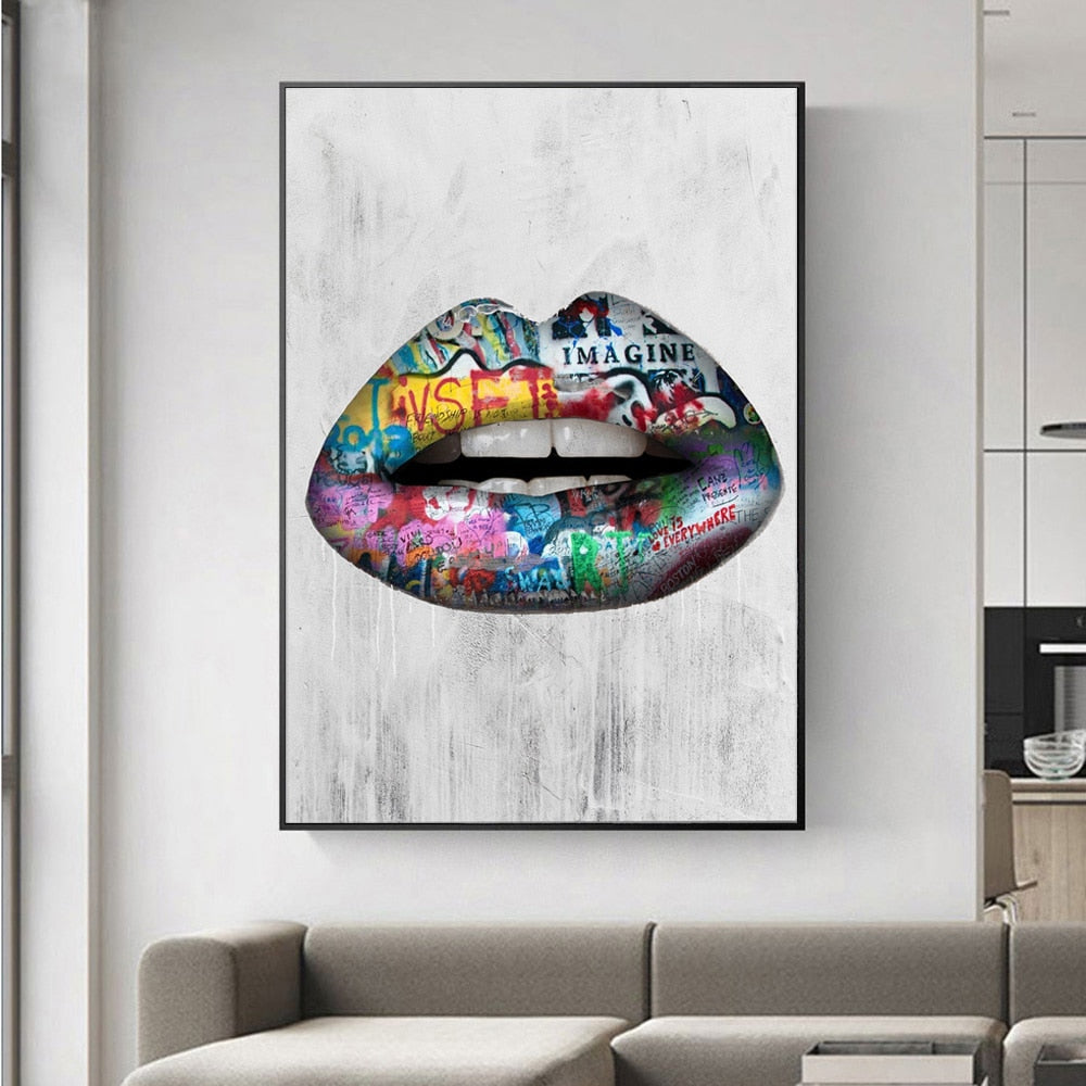 Graffiti Street lips