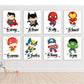 Kids room Characters wall art