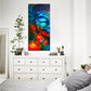 Rainbow buddha canvas print